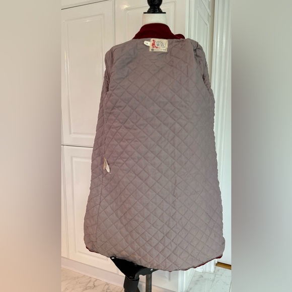 VTG 🇨🇦 Made in Canada 70s Mod Wool Coat Colour Block Contrast Scarf - S - Picture 12 of 15